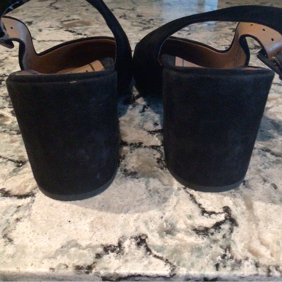 VIONIC Nareen Suede Slingback Block Heel Black Women's Size 10 Gently Used - Picture 3 of 8